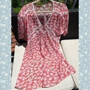 SUPER SHEER COVERUP SLIP SUMMER DRESS S